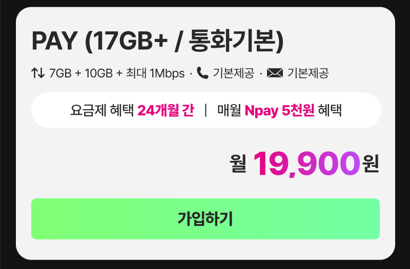 pay요금제